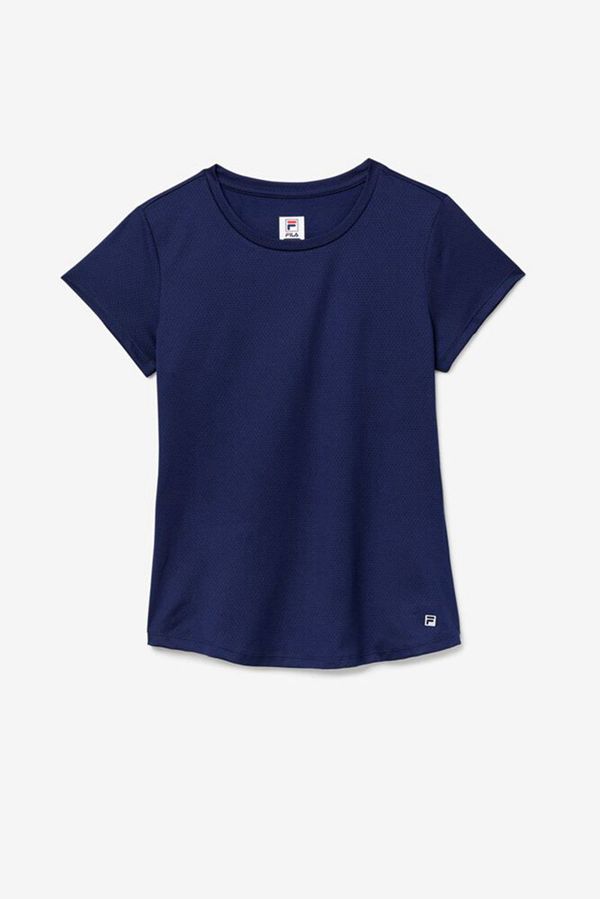 Fila Essentials Tennis Women's Tops - Navy,NZ 926-26704